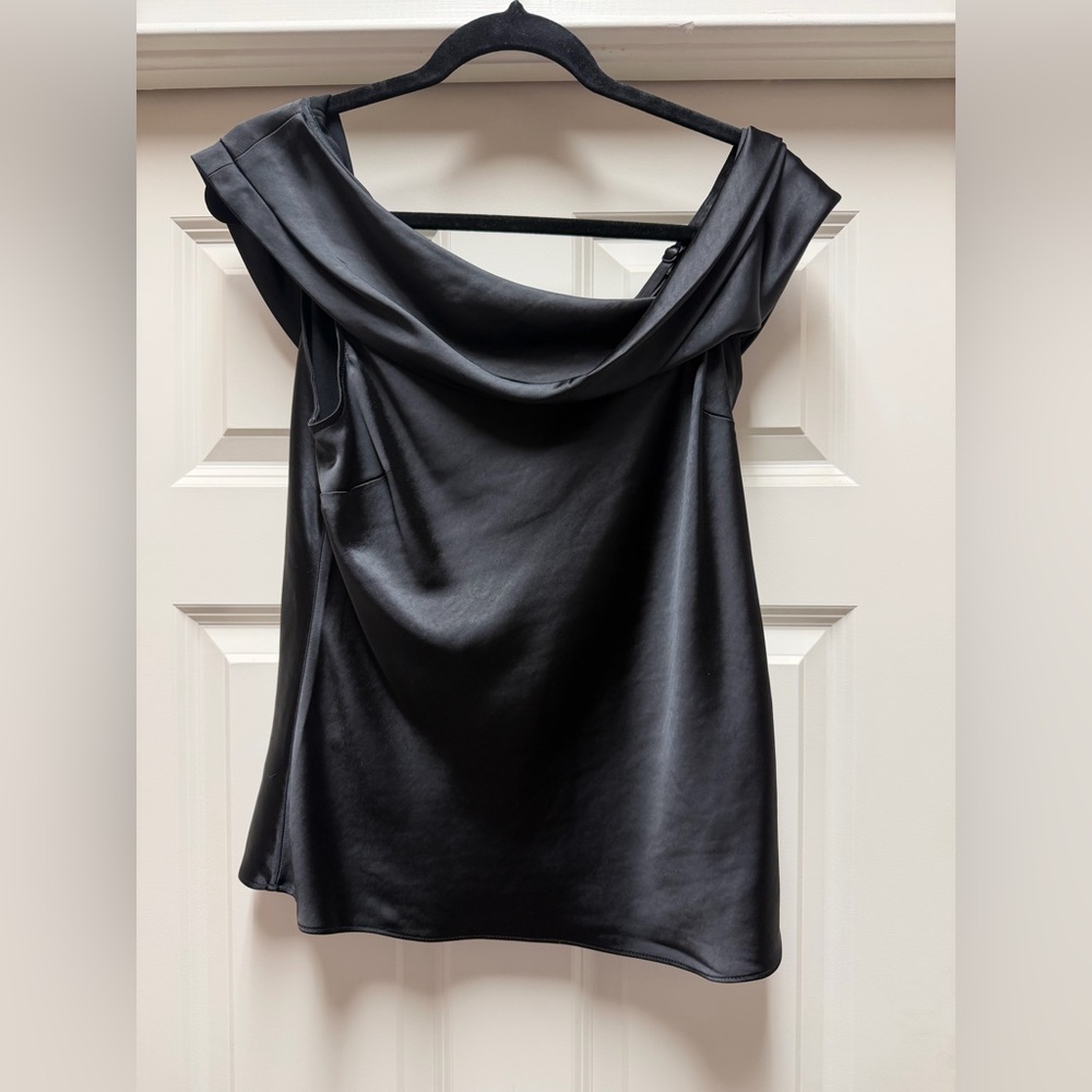 Ted Baker Deannah Black Draped Women's Top; Ted Baker size 3. NWT